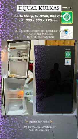 Kulkas Sharp 1 pintu