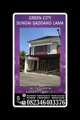 Green City 2 Lti Sungai Saddang Luas tanah 9m x 17m LB180 Kmr 5 WC 5