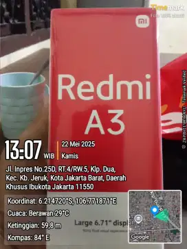 Dijual cepat hp REDMI A3 ram 4gb+4gb/128gb
