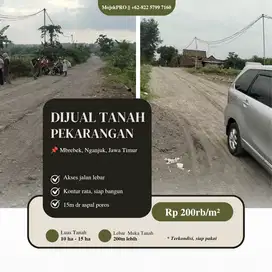 DIJUAL TANAH 15ha di Kawasan Mbrebek, Nganjuk