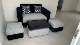 Promo Sofa Cantik Model Minimalis Terbaru Warna Abu Dan Hitam