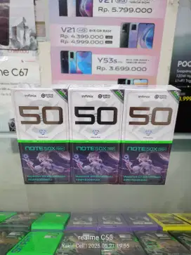 Infinix Note 50X 5G+ 8/256 GB  Dimensity 7300 Ultimate Garansi Resmi