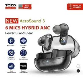 Tozo Aerosound 3 (ANC) TWS Hybrid Noise Cancelling Hitam (Bekas)