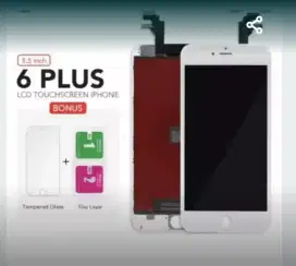 Lcd fulset new iPhone 6+ free pasang free temprglas