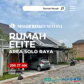 RUMAH SERTIFIKAT READY KAWASAN SOLO RAYA DEKAT KOTA