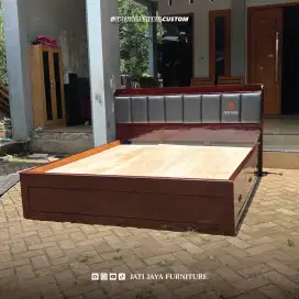 Dipan kayu minimalis / Dipan Custom / Dipan Laci Modern / Dipan Modern