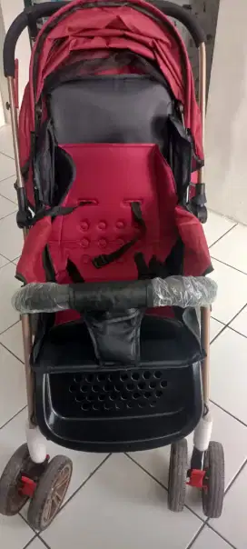 Jual cepat stroller warna merah