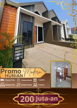 Rumah cantik desain modern akses strategis mulai dari 200 jutaan