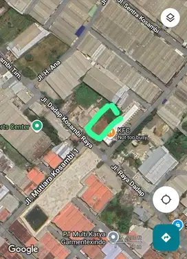 Disewakan Tanah Kosong Pinggir Jalan Raya Dadap Kosambi, Tangerang