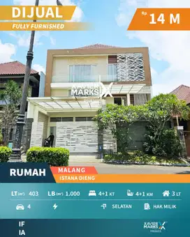 Dijual Rumah Mewah Siap Huni Ada Pool di Istana Dieng Malang