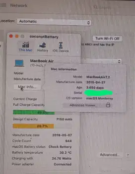 Dijual macbook air 13 2015