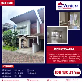 Disewakan Rumah Mewah Di Perum Elite Ijen Nirwana