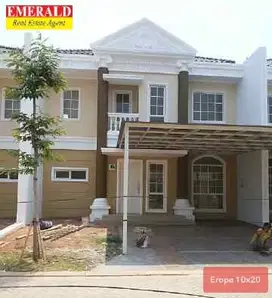 Disewakan Rumah Termurah Semifurnish di Green Lake City Cluster Europe