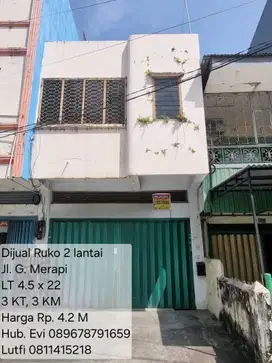 Dijual Ruko 2 Lantai di Jl. G. Merapi Makassar
