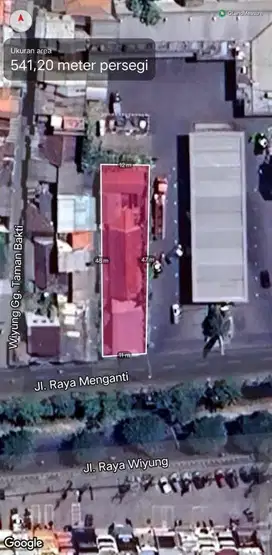 Rumah Usaha Dijual Hitung Tanah Sangat Murah Raya Wiyung