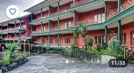 Dijual Hotel 114 kamar full furnished Cisarua Puncak Kabupaten Bogor.