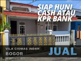 Dijual Rumah SHM Cash / KPR 3 Kamar Tidur Vila CIomas Indah Bogor