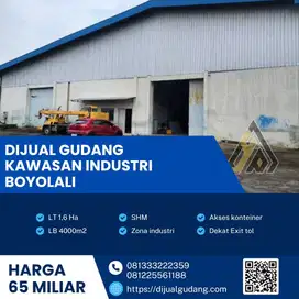 Gudang Strategis di Boyolali Dijual – 16.000 m² Tanah, 4.000 m²