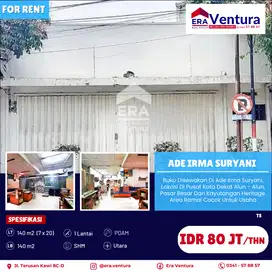 Ruko Disewakan Di Ade Irma Suryani, Lokasi Dekat Alun - Alun