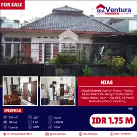 Dijual Rumah Daerah Pulau - Pulau, Akses Dekat Ke Tengah Kota