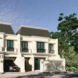 BRAND NEW, RUMAH MEWAH AMERICAN CLASSIC DENGAN ROOFTOP DI CEMPAKA PUTI