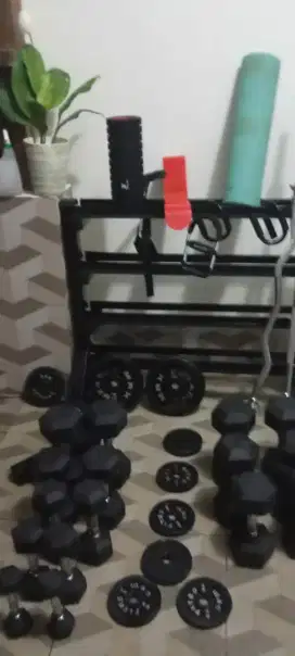 Dumbel set dan kursi benc press