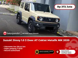 [ LOW KM 28RB ] Suzuki Jimny 1.5 3 Door AT Coklat Metalik 2020/2021