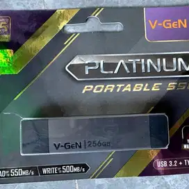 SSD PORTABLE V-GEN VGEN PLATINUM 256GB USB 3.1 TYPE C
