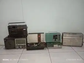 Borongan 6 radio , tape dan turntable philips