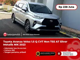 [ LOW KM ] Toyota Avanza Veloz 1.5 Q CVT AT Silver Metalik 2023/2024