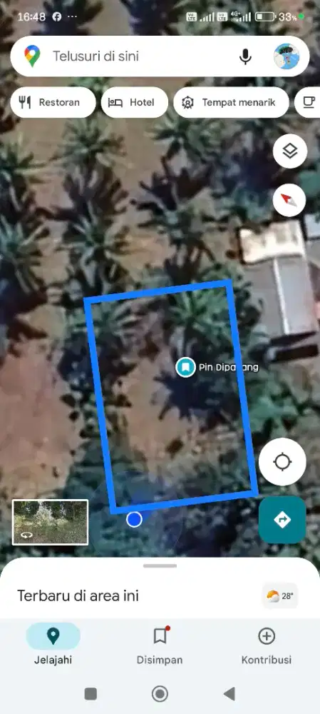 Dijual tanah pekarangan SHM