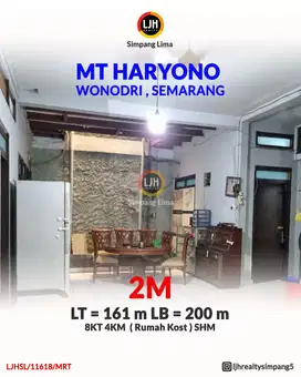 Rumah Kost di MT Haryono Wonodri Semarang cocok Untuk Investasi