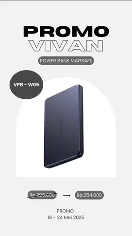 POWER BANK MAGSAFE VIVAN VPB - W05