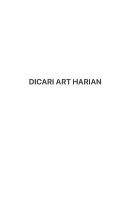 LOWONGAN KERJA ART HARIAN