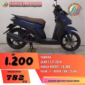YAMAHA GEAR S 125 TAHUN 2024 SIAP PAKAI, BERGARANSI, MESIN HALUS