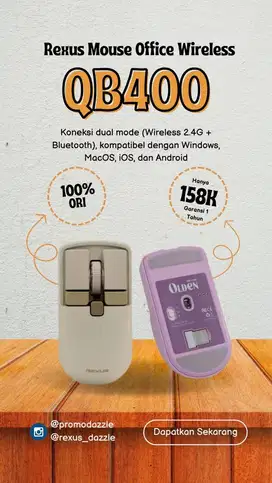 Mouse Wireless Rexus QB400