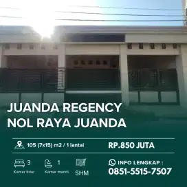 Strategis Nol Raya Juanda‼️Jual Rumah Baru Renovasi Juanda Regency