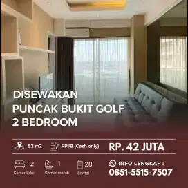 PUNCAK BUKIT GOLF 2BR‼️ Apartemen Full Furnish dekat Pakuwon Mall