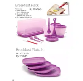 Tupperware breakfast plate