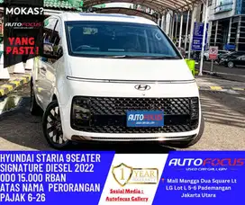 Pajak2026 Hyundai Staria 2.2 Signature 9 seat AT Diesel tgn pertama