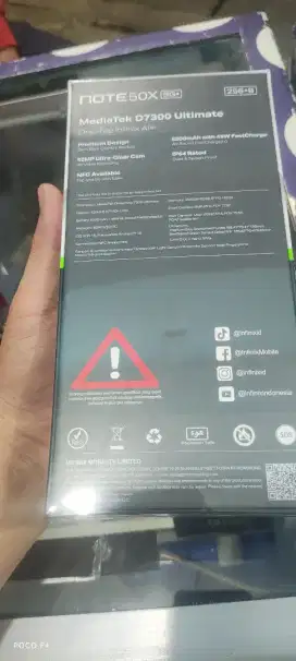 Infinix note 50x 5G garansi resmi
