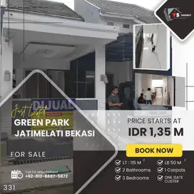 GREEN PARK JARIMELATI RUMAH MINIMALIS TERJANGKAU CLUSTER NYAMAN 331