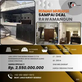 RAWAMANGUN JAKTIM RUMAH 1 LT JUAL URGENT BU  NEGO SAMPAI DEAL 269
