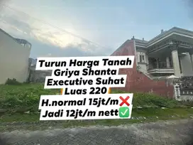 Turun Harga Tanah Griya Shanta Executive Suhat Malang Kota