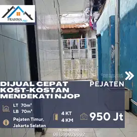 Pejaten Dijual Mendekati NJOP Rumah Kost Bebas Banjir Lokasi Strategis