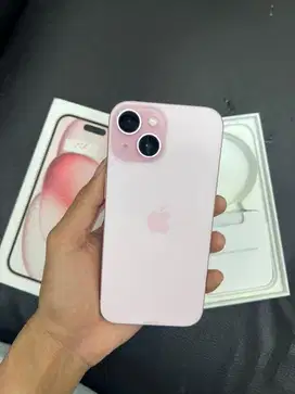 Iphone 15 128gb pink second ex ibox bh 99% garansi panjang