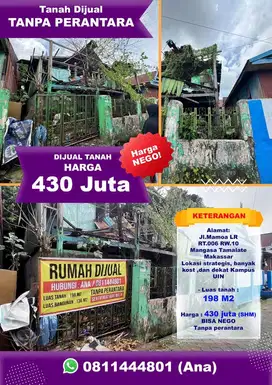 Jual Tanah bisa nego