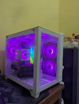 Cpu pc gaming ryzen 5 5600 | b450m | rx 6600 xt | ram 16gb bu murah