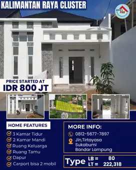 RUMAH MEWAH TANAH LUAS DI PUSAT KOTA BANDAR LAMPUNG