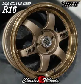 Jual velg mobil te37 r16 4x114,3 avanza xenia livina alvez dll